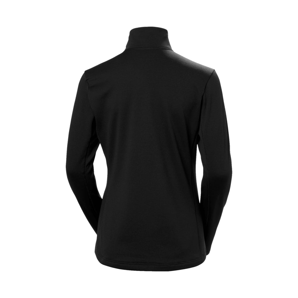 Versalite 1/2 Zip Fleece-Black long-sleeve shirt on a white background