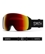 4DMag-Smith ski goggles with red mirror lens on a white background