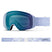 4DMagS-Blue goggles with a white strap on a white background, featuring the Smith logo.