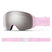 4DMagS-Pink ski goggles with silver lens on a white background