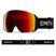 4DMagXL-Smith ski goggles with red lens and black frame on a white background