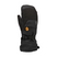 M Stomp Mitten- Black snow glove with a brand logo on a white background
