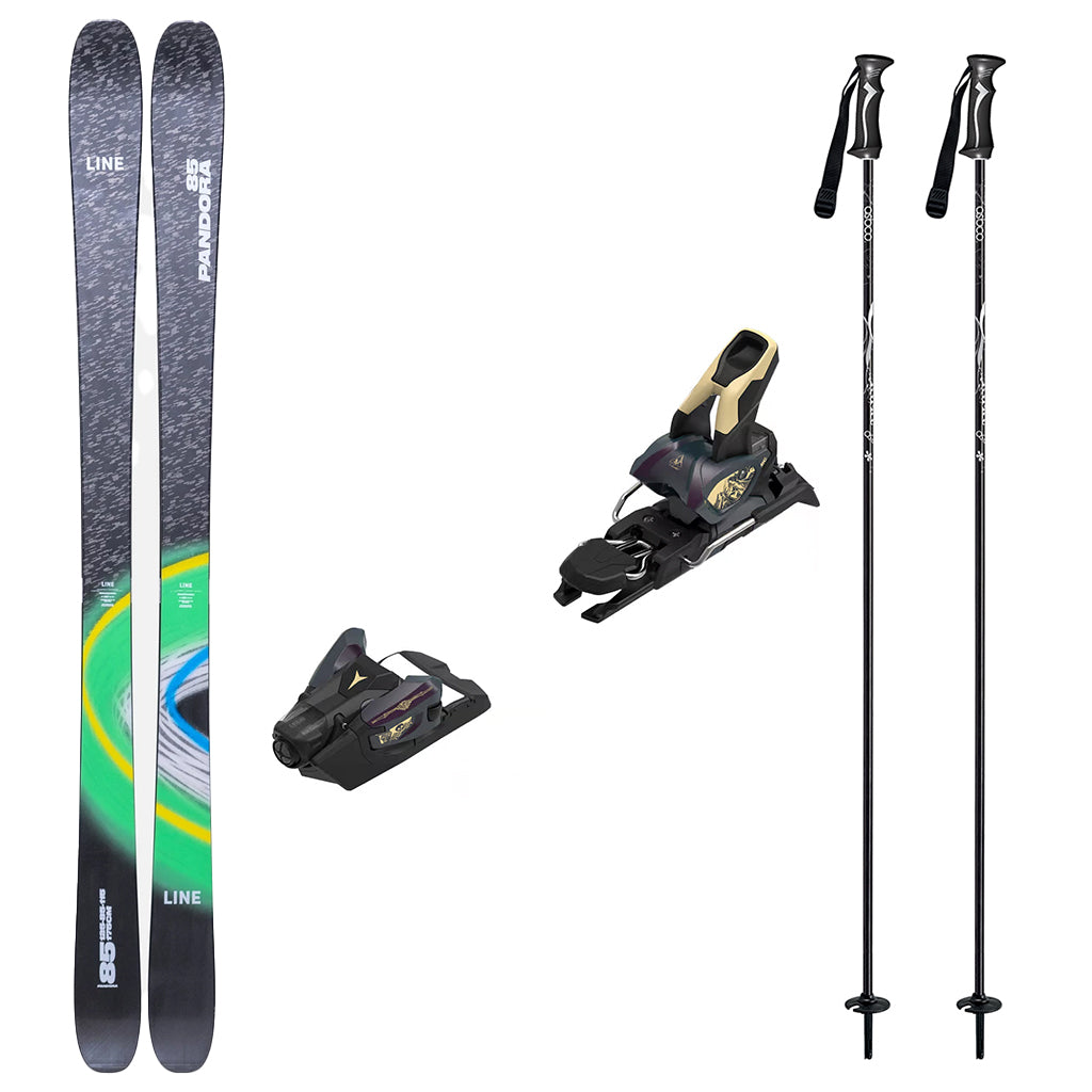 Line Pandora 85 Adult Skis with Atomic Strive 12 Ski Package 2026