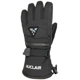 Jr.ExplorerGloves-Black glove with a visible brand logo on a white background