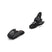 4.5-Two black ski bindings on a white background