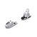 4.5-Two ski bindings on a white background