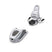 Free 7-Two white ski bindings with black accents on a white background