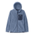 R1AirFullZip-A black Patagonia R1 Air Full-Zip Hoody for kids with a hood, displayed against a plain background.