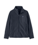 R1 Air jacket-A kids' full-zip Patagonia R1 Air jacket in black color, made from recycled fleece fabric.