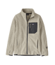 R1 Air jacket-A kids' full-zip Patagonia R1 Air jacket in black and beige color, made from recycled fleece fabric.