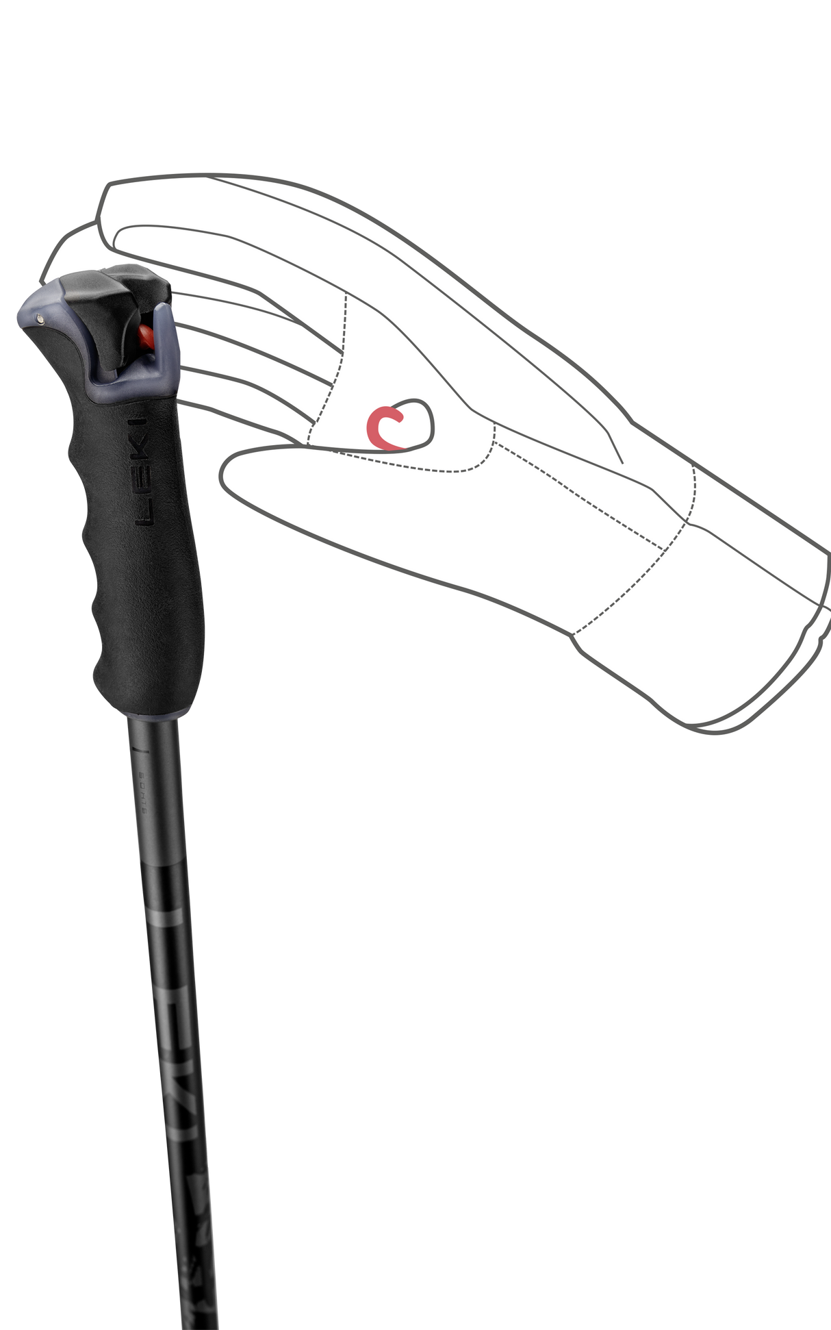 Leki Detect S Adult Ski Poles 2026