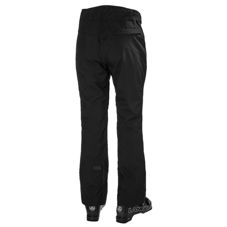 W Legendary Insulated Pant- Black ski pants on a white background