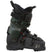 AR One 110 MV-A single adult ski boot with buckles, predominantly black in color, with green accents.