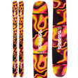 Omen85-Colorful ski with flame pattern on a white background