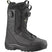 MalamuteDualBOA-Black snowboard boot with visible brand logo on a white background