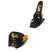 Jester X 16 M-Werk-Black and yellow snowboard bindings on a white background