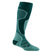 Outer Limits OTC Lightweight With Cushion-Teal knee-high sock with geometric pattern on a white background
