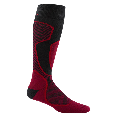 Outer Limits OTC Lightweight With Cushion-Red and black sock on a white background