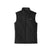 Nano Puff Vest-Black quilted vest with Patagonia logo on a white background