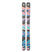 Rustler Team-Pair of skis with a colorful pattern on a white background