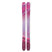 WSheeva10-Pair of pink and purple skis on a white background