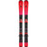 Redster J2- A pair of red Atomic Redster J2 kids skis with black bindings, designed for smooth progression and confident control on groomed terrain.
