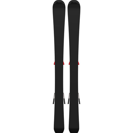 Redster J2- A pair of red Atomic Redster J2 kids skis with black bindings, designed for smooth progression and confident control on groomed terrain.