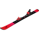 Redster J2- A pair of red Atomic Redster J2 kids skis with black bindings, designed for smooth progression and confident control on groomed terrain.
