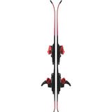 Redster J2- A pair of red Atomic Redster J2 kids skis with black bindings, designed for smooth progression and confident control on groomed terrain.
