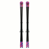 ADDIKTPRO66MI12GW-Pair of Salomon skis with colorful design on a white background