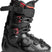 MHawxUltra130SBOA-Black ski boot with red accents on a white background