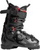 MHawxUltra130SBOA-Black ski boot with red accents on a white background