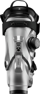 MHawxPrime120SDualBOA-Silver and black Atomic ski boot on a white background