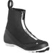 WProC1-Black ski boot with white accents on a white background
