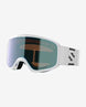 AKSIUM2.0SPHOTOCHROMIC- White goggles with a blue lens on a white background