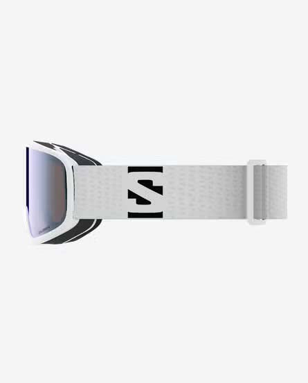 AKSIUM2.0SPHOTOCHROMIC- White goggles with a blue lens on a white background