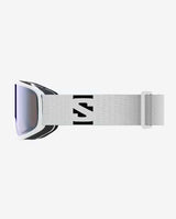 AKSIUM2.0SPHOTOCHROMIC- White goggles with a blue lens on a white background