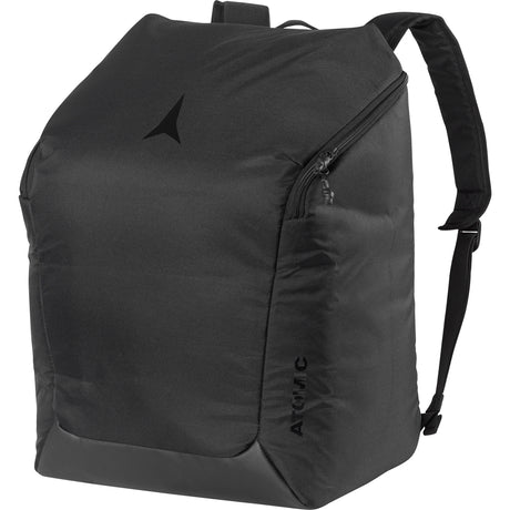 Boot & Helmet Pack-A black Atomic Boot & Helmet Pack designed for adults, featuring a main compartment, padded back panel, and straps.
