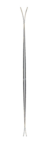 ANTIMATTER92- Pair of black and gold skis on a white background