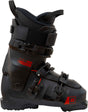 ARONE100- Black and red ski boot with visible brand logo on a white background
