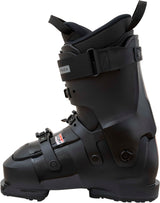 ARONE100- Black and red ski boot with visible brand logo on a white background