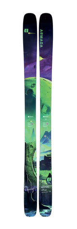 ARV100Madsteez- Multicolored ski on a white background