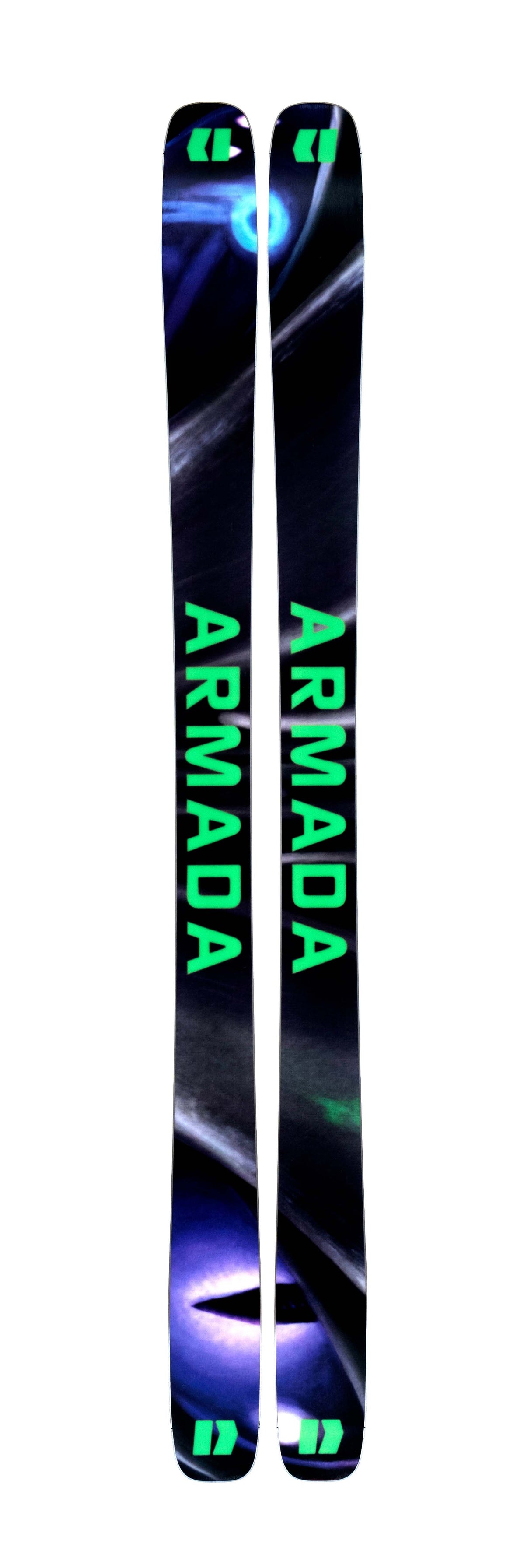ARV100Madsteez- Multicolored ski on a white background