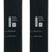 ARV94- Pair of black skis on a white background