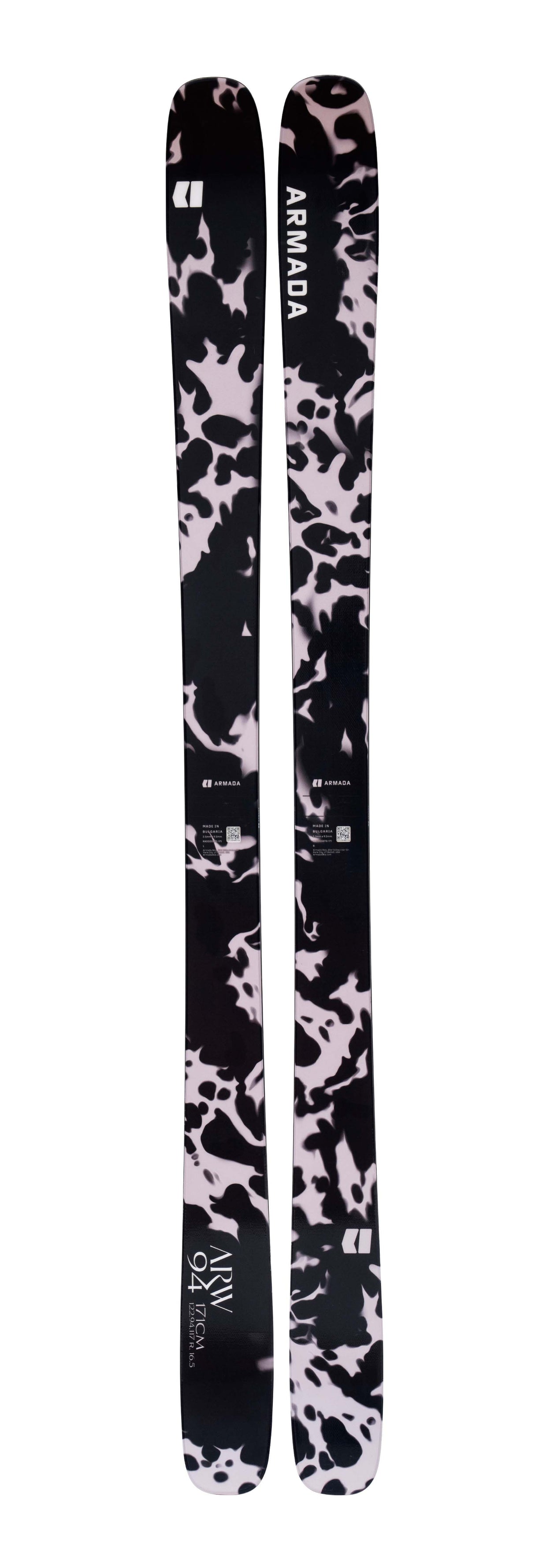 ARW94- Multicolored ski on a white background