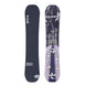 Abstract- Purple multi colored snowboard on a white background