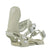Acacia-Light green snowboard bindings with 'Arbor' branding on a white background