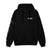 AdvancedHoodie-Black hoodie on a white background 