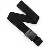 AeroMag-Black belt with a plastic buckle on a white background