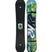 Afterblack- Black multicolored snowboard on a white background